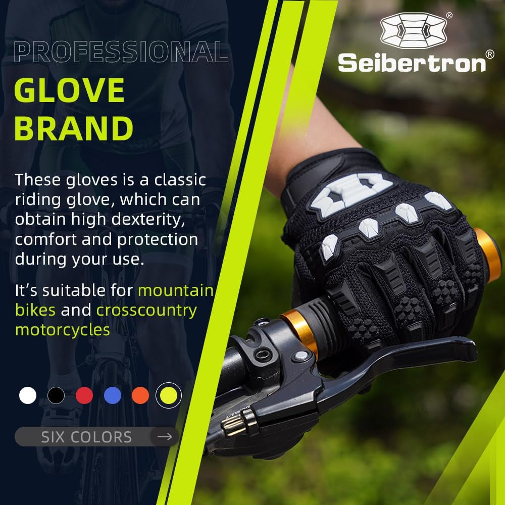 Unisex BMX MX ATV MTB Racing Mountain Bike Bicycle Cycling Off-Road/Dirt Bike Gloves Road Racing Motorcycle Motocross Sports Gloves Touch Recognition Full Finger Glove