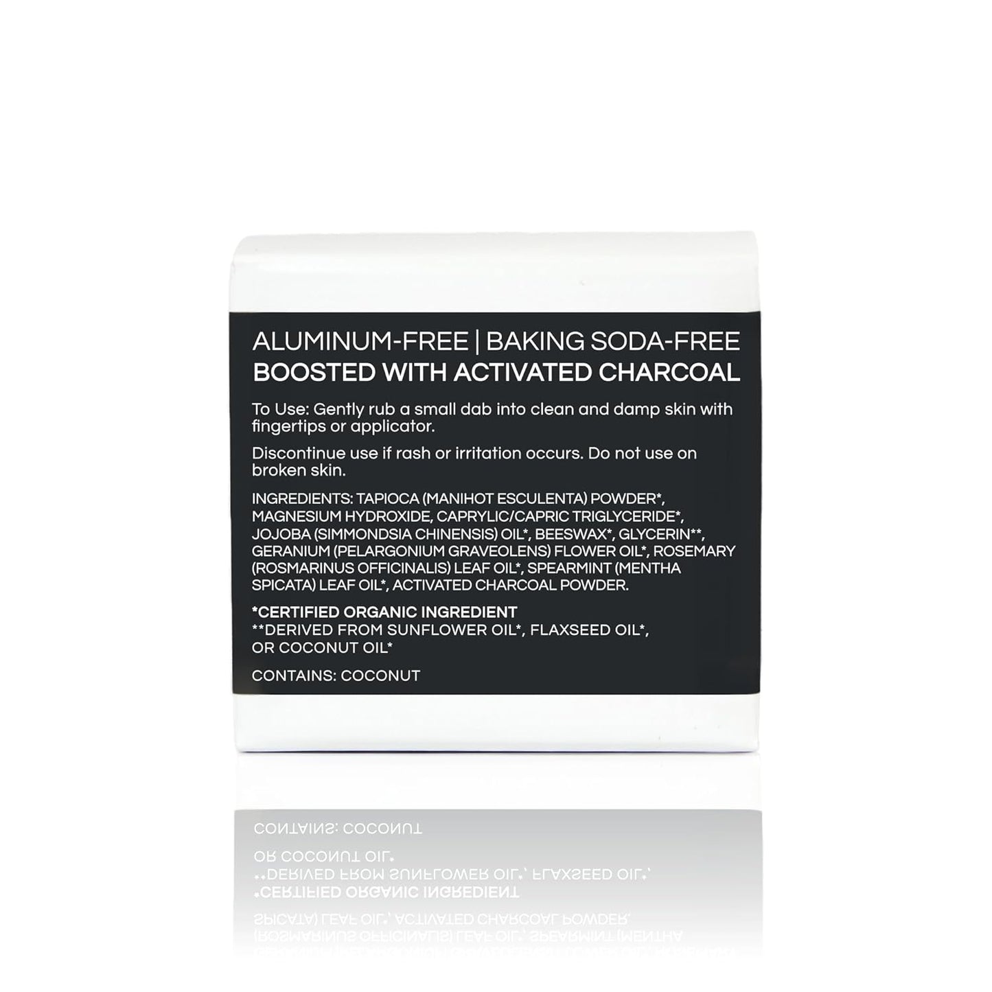 All Natural Deodorant Cream - Activated Charcoal - Aluminum Free Deodorant for Women or Men, Net Wt. 2.4Oz | 68G