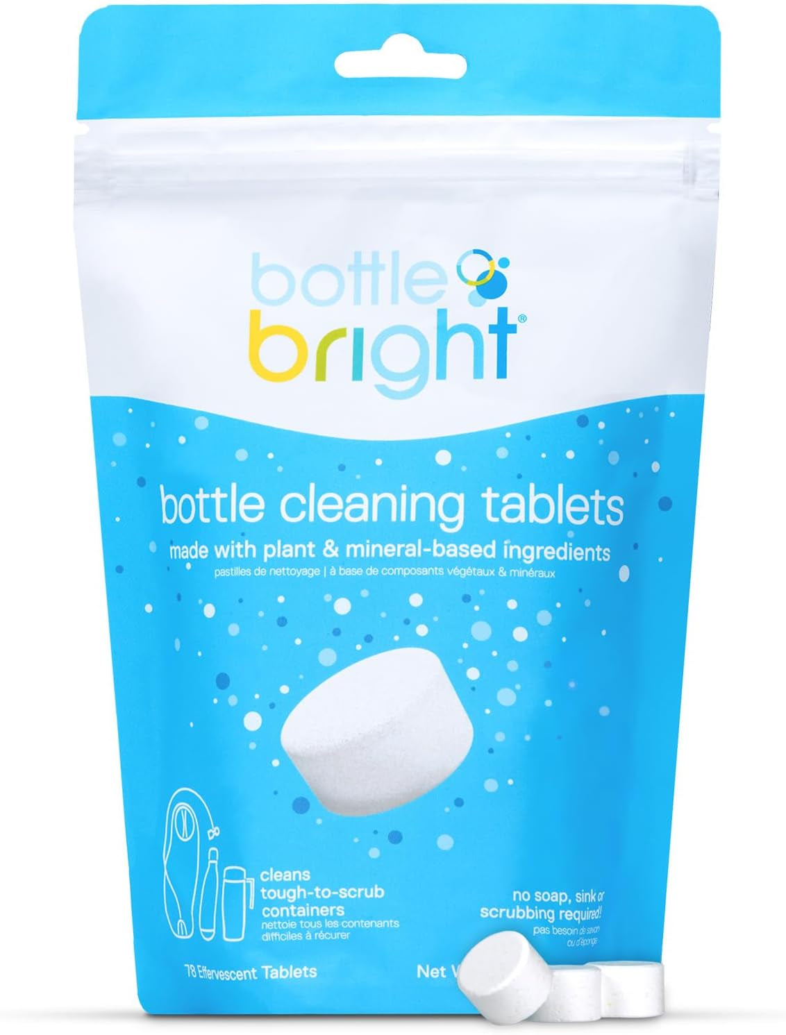 - Clean Stainless Steel, Thermos, Tumbler, Insulated and Reusable Water Bottles – Cleaning Tablets Are Easy and Safe to Use