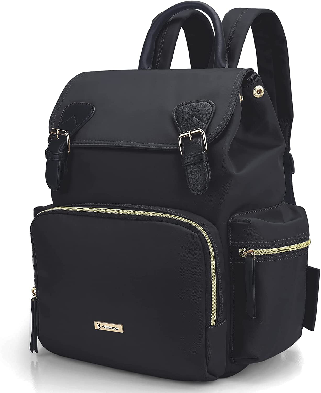 Diaper Bag Backpack: Multifunctional Stylish Travel Baby Bag with Crossbody Strap