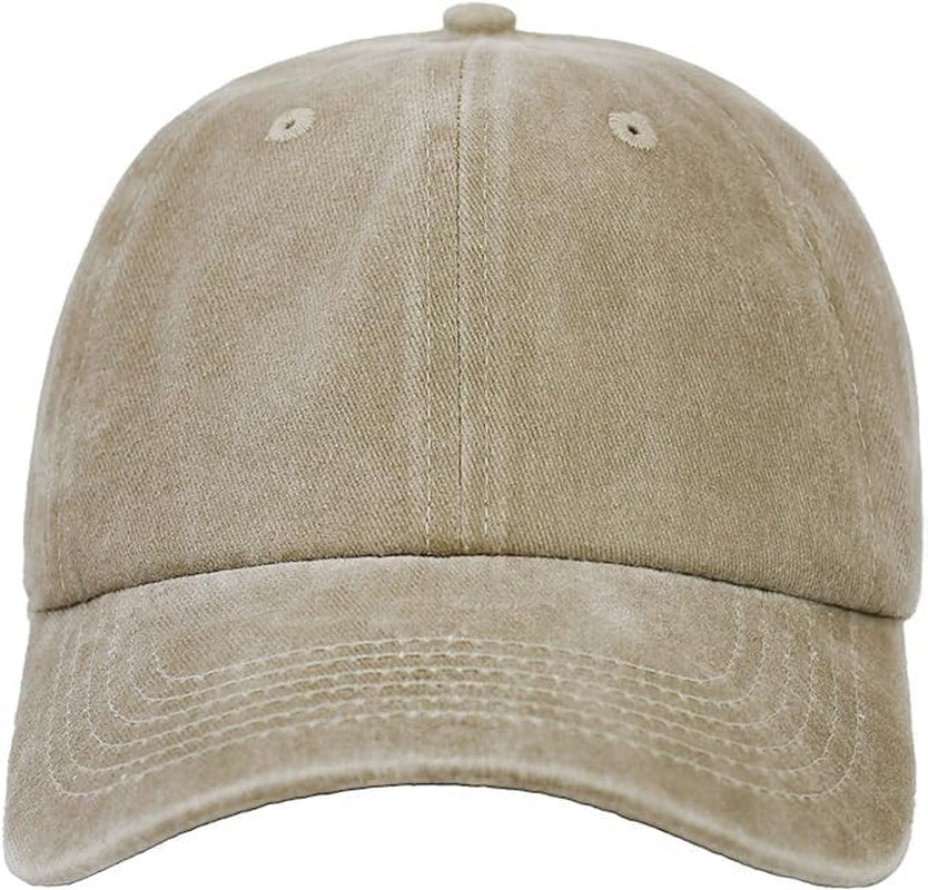 100% Cotton Pigment Dyed Low Profile Dad Hat Six Panel Cap