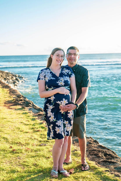 Women'S Summer Short Sleeve V-Neck Floral Short Party Dress with Pockets