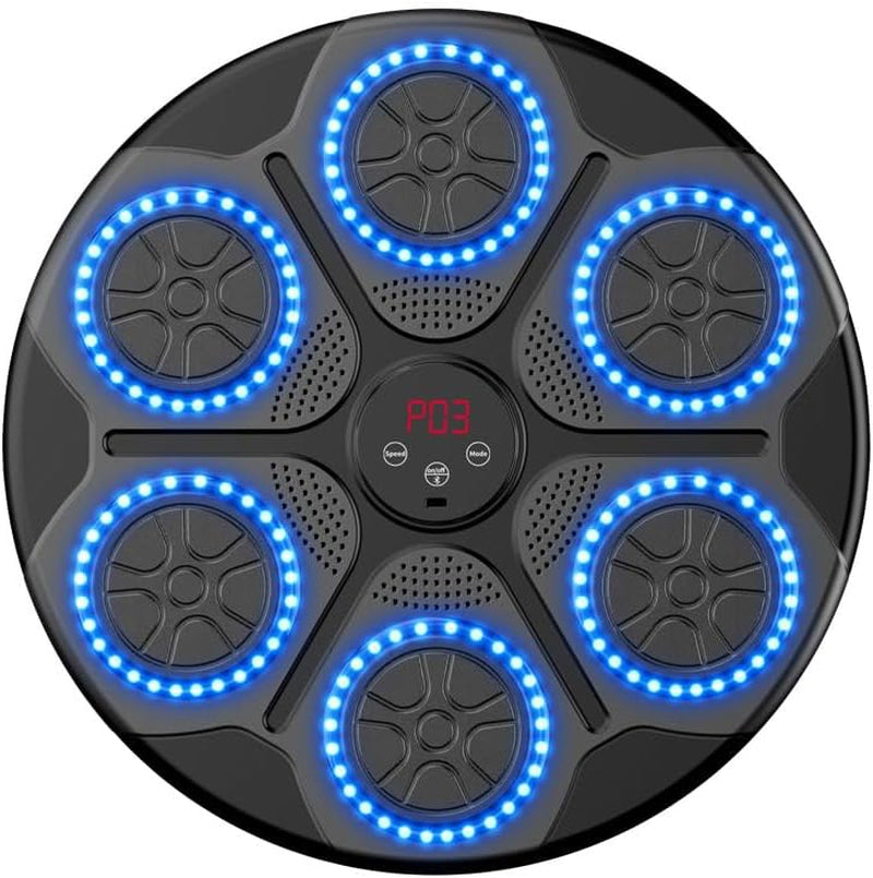 Music Boxing Machine Quiet 9 Modes BT RGB Light Counting Speed Adjustable Boxing Wall Target for Home