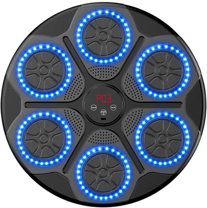 Music Boxing Machine Quiet 9 Modes BT RGB Light Counting Speed Adjustable Boxing Wall Target for Home