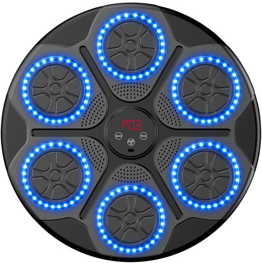 Music Boxing Machine Quiet 9 Modes BT RGB Light Counting Speed Adjustable Boxing Wall Target for Home