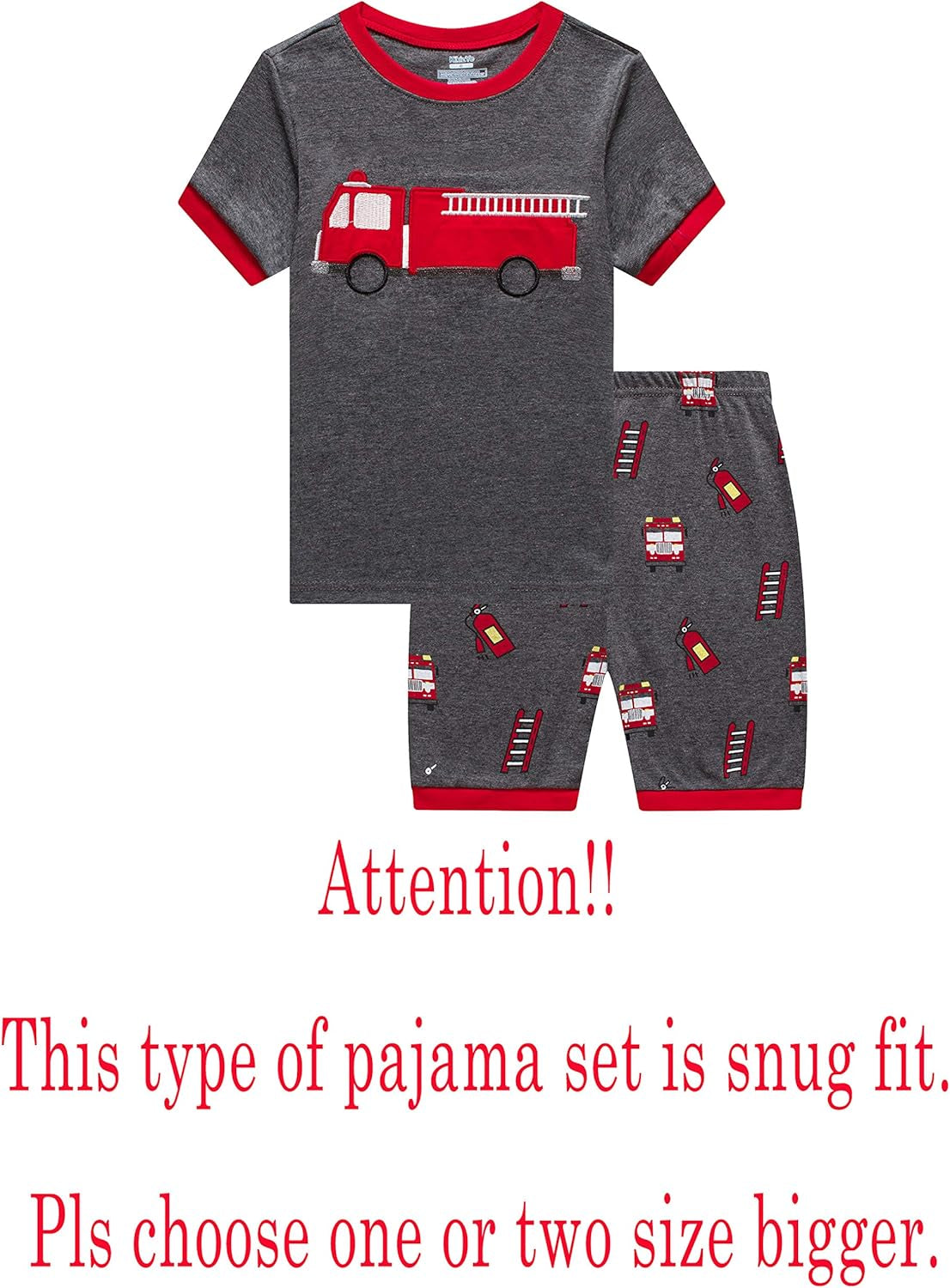 Boys Short Sleeve Pajamas Kids Summer Pjs Children Pajamas