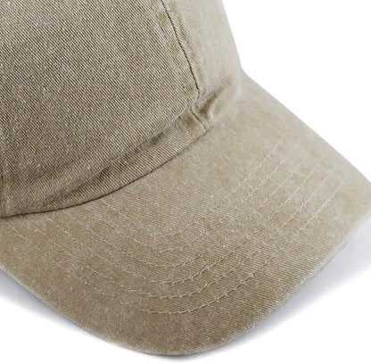 100% Cotton Pigment Dyed Low Profile Dad Hat Six Panel Cap
