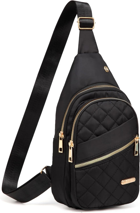 Small Sling Bag for Womenm Men, Sling Backpack Daypack Fanny Pack Crossbody Bags for Hiking Travel Sports Running