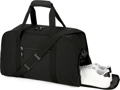 21 Inch Gym Bag with Shoe Compartment, Sports Duffle Bag for Travel, Carry on Duffel Bag, Weekender Overnight Bags for Men and Women Traveling