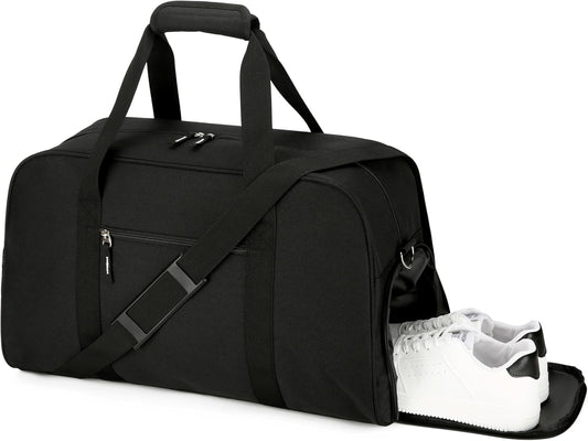 21 Inch Gym Bag with Shoe Compartment, Sports Duffle Bag for Travel, Carry on Duffel Bag, Weekender Overnight Bags for Men and Women Traveling