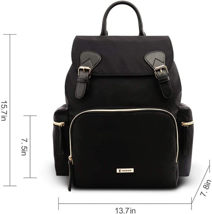 Diaper Bag Backpack: Multifunctional Stylish Travel Baby Bag with Crossbody Strap